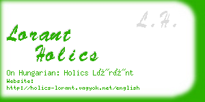 lorant holics business card